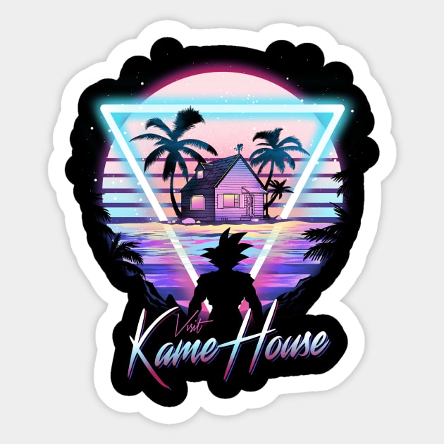 Visit Kame House Sticker by DANDINGEROZZ